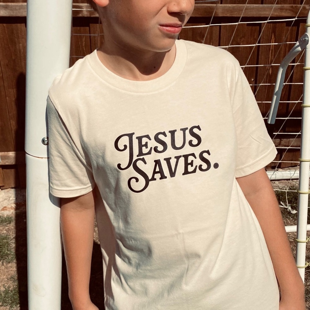 NEW Jesus Saves Youth Tee